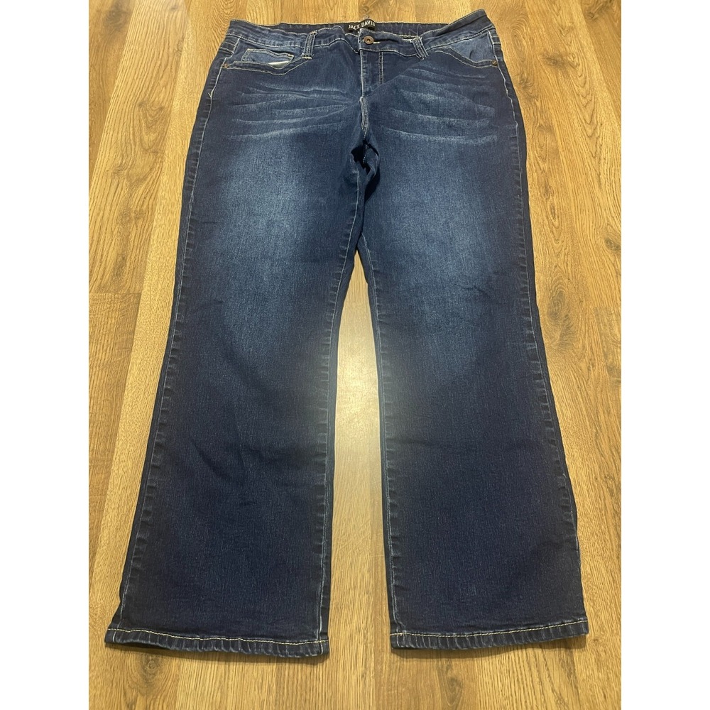 Jack David Jeans, Women's Size 20, Blue, Denim, Straight Leg, Pockets